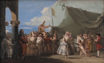 Der Triumph des Pulcinella von Giovanni Domenico Tiepolo © SMK