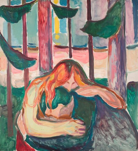 Edvard Munch, Vampir im Wald, 1916-1918 &copy; Munchmuseet, Oslo