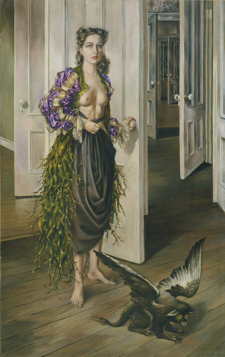 Dorothea Tanning, Geburtstag, 1942, Öl auf Leinwand © Philadelphia Museum of Art, VG Bild Kunst, Bonn 2025